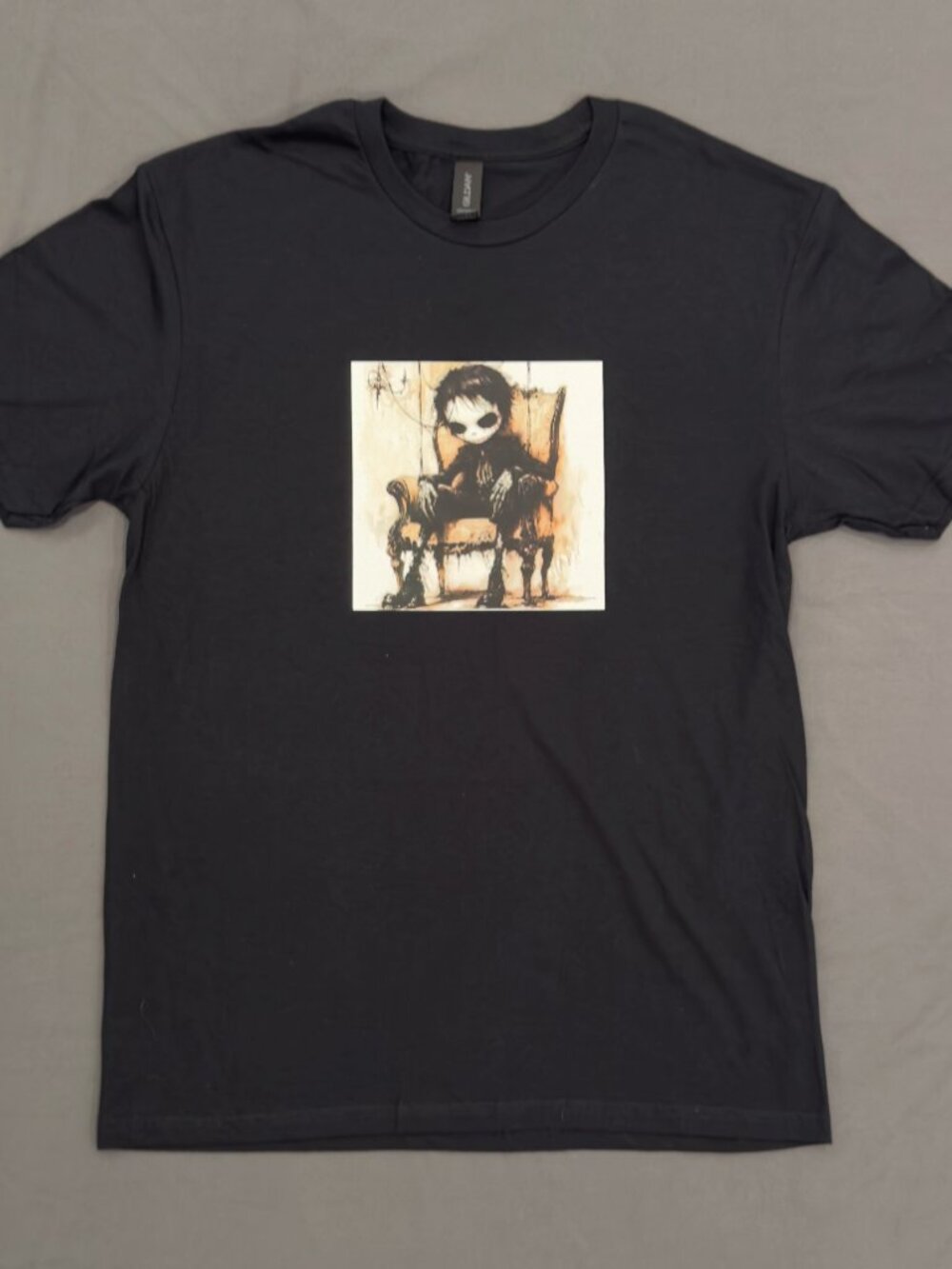 Gothic Halloween Doll Size M - DTF pressed tshirt unisex - Gildan softstyle